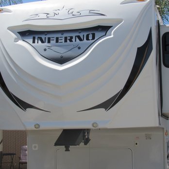 Buyers RV Mart - KZ INFERNO 4005 5TH "TOYHAULER" 3-SLIDES "GARAGE 12FT" BATH & HALF "BRAND NEW TIRES" 2 ROOF AC'S PWR AWN 4-DOOR REFER ROOMY THRU-OUT - RV Dealers Near Me - Riverside, California Buyers RV Mart - KZ INFERNO 4005 5TH "TOYHAULER" 3-SLIDES "GARAGE 12FT" BATH & HALF "BRAND NEW TIRES" 2 ROOF AC'S PWR AWN 4-DOOR REFER ROOMY THRU-OUT - RV Dealers Near Me - Riverside, California