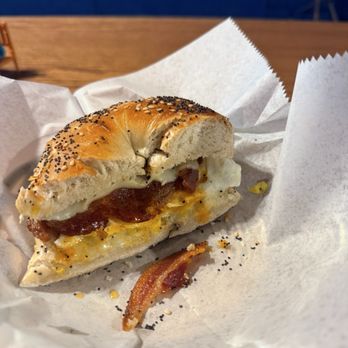 19 Cafe - BEC on Everything Bacon, Egg, Cheese Bagel - Coffee & Tea Near Me - Brooklyn, New York