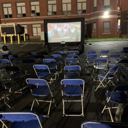 City Event...Movie Screen Set Up