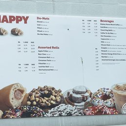 Drive through menu Drive through menu