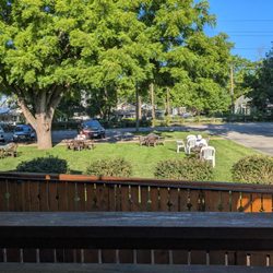 Hotel Broad Ripple - This is a view from the private deck of my ground-floor room.