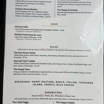 Happy Harvest Restaurant - Menu - Burgers Near Me - Jane Lew, West Virginia Happy Harvest Restaurant - Menu - Burgers Near Me - Jane Lew, West Virginia
