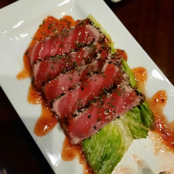 Hale House - The glaze on the ahi tuna appetizer balances the tuna flvor nicely. - American Near Me - Charleston, West Virginia Hale House - The glaze on the ahi tuna appetizer balances the tuna flvor nicely. - American Near Me - Charleston, West Virginia