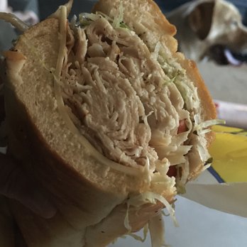 Lucky 7 Deli - Pictures don't do this justice. This is a half of a massive turkey and cheese sub. - Delis Near Me - Lawrence Township, New Jersey Lucky 7 Deli - Pictures don't do this justice. This is a half of a massive turkey and cheese sub. - Delis Near Me - Lawrence Township, New Jersey