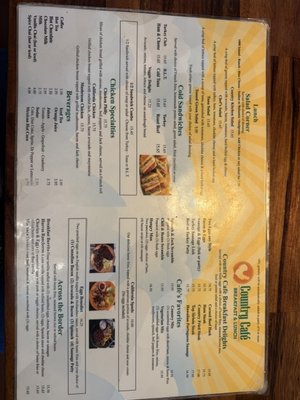 Menu photo 3 Country Cafe Cypress, CA
