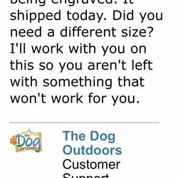 The Dog Outdoors - No follow up service after this, completely ghosted.