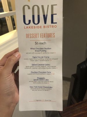 Menu photo 6 Cove Lakeside Bistro Portage, MI