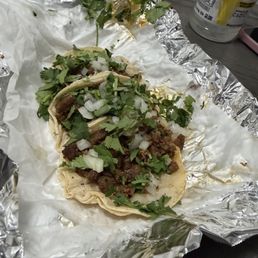 3 fajita tacos (corn tortillas) 3 fajita tacos (corn tortillas)
