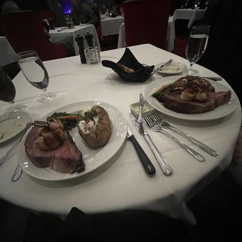 Duke's Steakhouse - "16 oz" prime rib. Was much larger. With bacon wrapped shrimp and loaded baked potato - Steakhouses Near Me - Sparks, Nevada Duke's Steakhouse - "16 oz" prime rib. Was much larger. With bacon wrapped shrimp and loaded baked potato - Steakhouses Near Me - Sparks, Nevada
