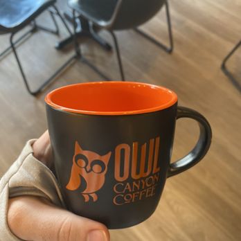 Owl Canyon Coffee - One of their mugs! Love the colors - Coffee & Tea Near Me - Wellington, Colorado Owl Canyon Coffee - One of their mugs! Love the colors - Coffee & Tea Near Me - Wellington, Colorado