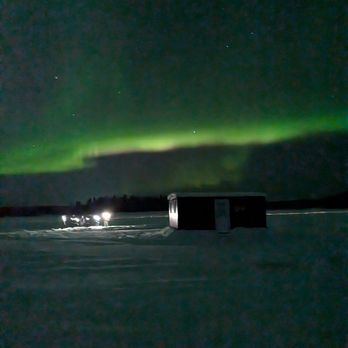 Hotel North Pole - Mother Nature cooperated with us that magical night. Thanks Mother Nature! You can see the temporary fishing hut erected on the ice. Neato! - Hotels Near Me - North Pole, Alaska Hotel North Pole - Mother Nature cooperated with us that magical night. Thanks Mother Nature! You can see the temporary fishing hut erected on the ice. Neato! - Hotels Near Me - North Pole, Alaska