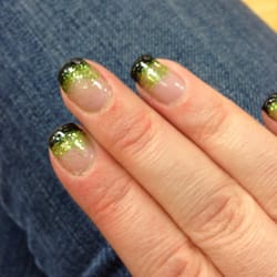 Element Day Spa - St. Party's Day nails by Amanda.