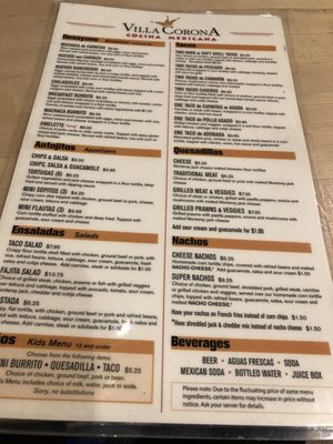 Menu photo 5 Villa Corona Nut Tree Vacaville, CA Menu photo 5 Villa Corona Nut Tree Vacaville, CA