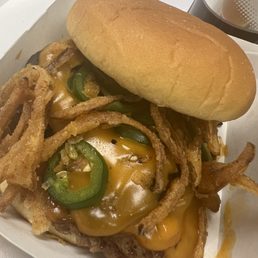 Mushroom BBQ Bacon Burger