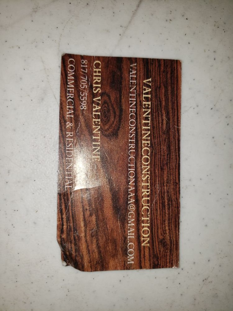 Slide of Valentine Construction