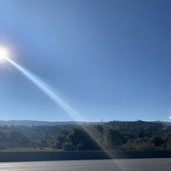 Town of Hillsborough - Gorgeous Skies on scenic Hwy 280 Northbound to SF by Hillsborough CA Sun 1/23/22