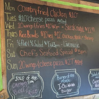 Brooklyn's Backyard - The specials board. - New American Near Me - Ocala, Florida