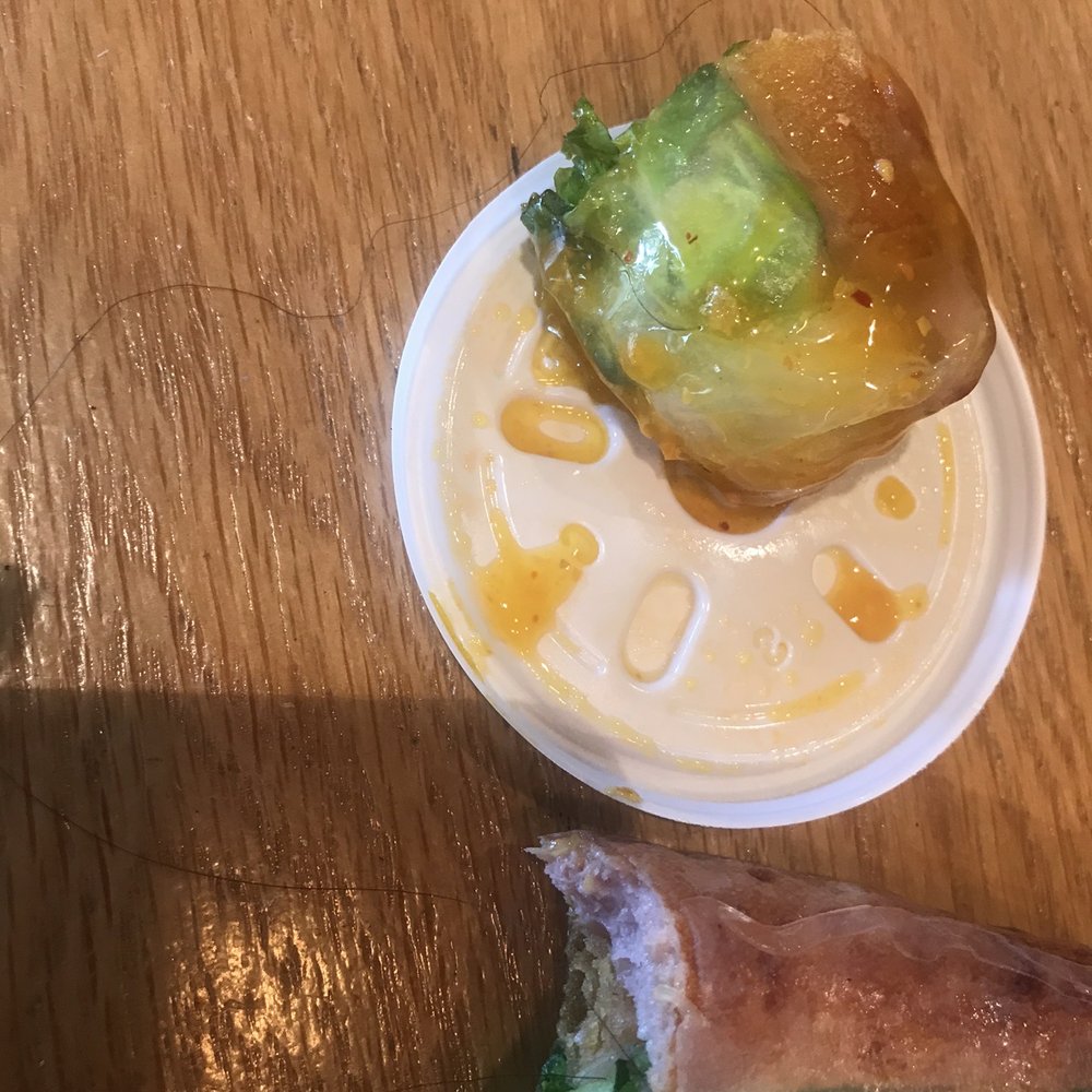 NEM - Hair inside the roll. So disgusting!!!! - Vietnamese Near Me - Garden Grove, California NEM - Hair inside the roll. So disgusting!!!! - Vietnamese Near Me - Garden Grove, California