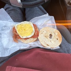 Dippin Donuts - Are terrible egg sandwich that I didn't eat
