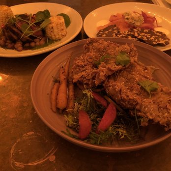 Foreign Cinema - Curry - Scented Sesame Fried Chicken Kobe bistro steak  Norwegian salmon - Breakfast & Brunch Near Me - San Francisco, California