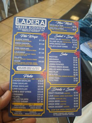 Menu photo 4 Ladera Greek Kitchen Temecula, CA Menu photo 4 Ladera Greek Kitchen Temecula, CA