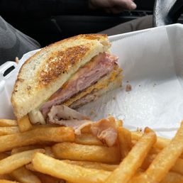 Half of the club sandwich