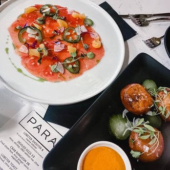 PARA - Tuna Crudo and Crab Ragoons - Bars Near Me - Charlotte, North Carolina