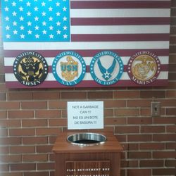 Melrose Park Village of - Flag Retirement Box - Eagle Scout Project -  By Ethan Aranda - Troop 4112