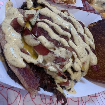 With Love Always - SOB - smashed onion burger with bacon - Burgers Near Me - Las Vegas, Nevada With Love Always - SOB - smashed onion burger with bacon - Burgers Near Me - Las Vegas, Nevada