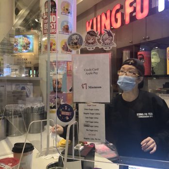 Kung Fu Tea - The minimum charge is ridiculous. I get it, but there's no leniency. - Bubble Tea Near Me - New York, New York Kung Fu Tea - The minimum charge is ridiculous. I get it, but there's no leniency. - Bubble Tea Near Me - New York, New York