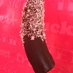 The Sugar Magnolia - Frozen banana dipped in fair-trade dark chocolate - yeah!