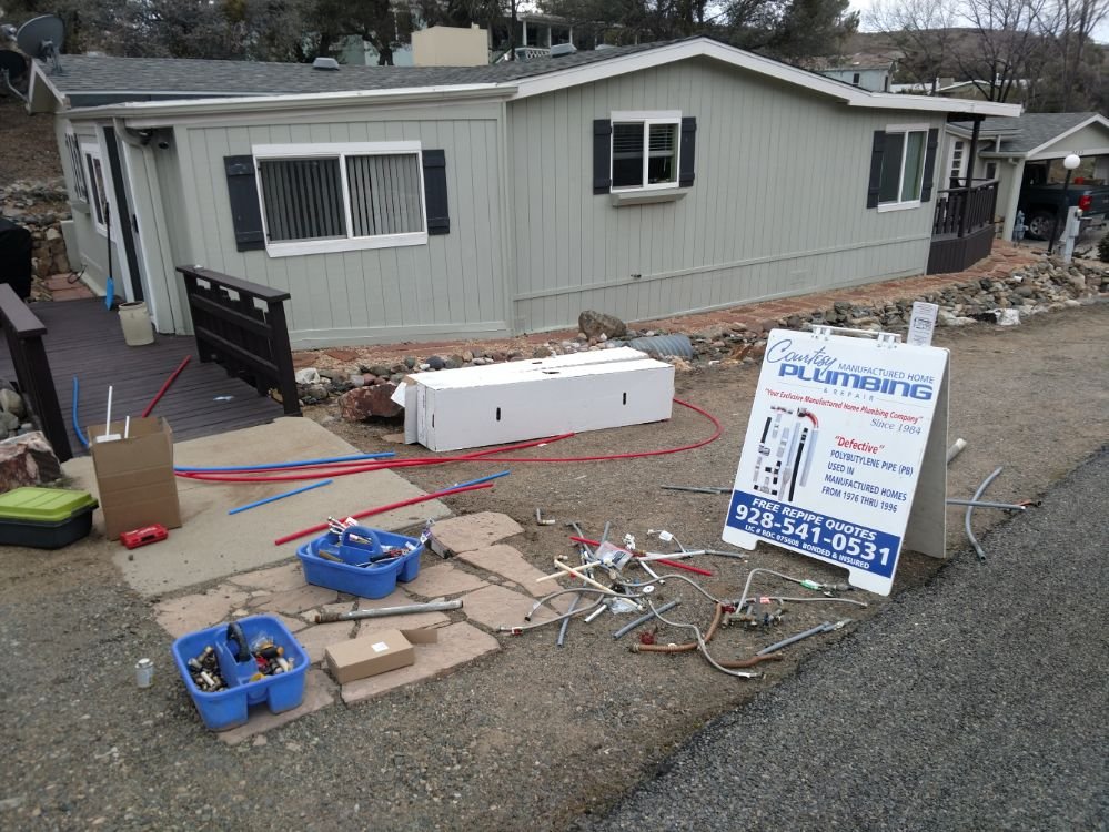 Slide of Courtesy Manufactured Home Plumbing