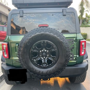 Rack N Road - Spare tire and hitch on Bronco trying to solve for with bike rack and hitch mounted storage options - Auto Parts & Supplies Near Me - Costa Mesa, California