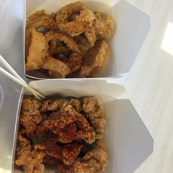 T4 - Fried calamari and basil popcorn chicken - Bubble Tea Near Me - Stockton, California T4 - Fried calamari and basil popcorn chicken - Bubble Tea Near Me - Stockton, California