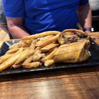 Upstate Bar and Grill - a plate of fries and a sandwich - New American Near Me - Cooperstown, New York