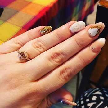 Dimension Nails - Mai nailing it with my 3D acrylic UNDER more acrylic! - Nail Salons Near Me - Concord, California