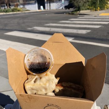 Papa's Dumpling - Chicken & pork potstickers (4/$8) - Dim Sum Near Me - Pleasanton, California