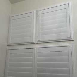 Beautiful shutters to cover giant windows in my living room that I didn't want to cover with drapes. Beautiful shutters to cover giant windows in my living room that I didn't want to cover with drapes.