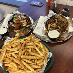Meat Lovers Gyro on Pita Athenian Gyro on Pita Large French Fries