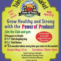 Yelm Farmers Market - The Power of Produce - an educational program for kids and their parents.