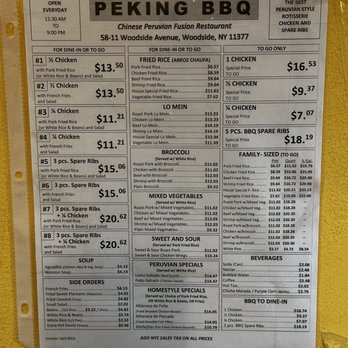 Peking BBQ - Menu. - Chinese Near Me - Woodside, New York Peking BBQ - Menu. - Chinese Near Me - Woodside, New York