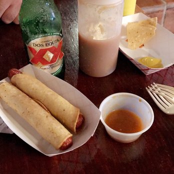 Ray's Drive Inn - Fried dogs with chips and salsa (note the paper basket) - Tex-Mex Near Me - San Antonio, Texas Ray's Drive Inn - Fried dogs with chips and salsa (note the paper basket) - Tex-Mex Near Me - San Antonio, Texas