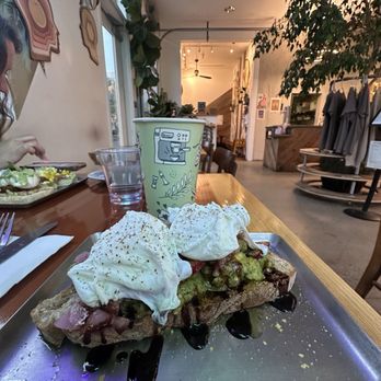 11th Hour Coffee - Avocado toast with poached eggs, latte - Coffee & Tea Near Me - Santa Cruz, California 11th Hour Coffee - Avocado toast with poached eggs, latte - Coffee & Tea Near Me - Santa Cruz, California