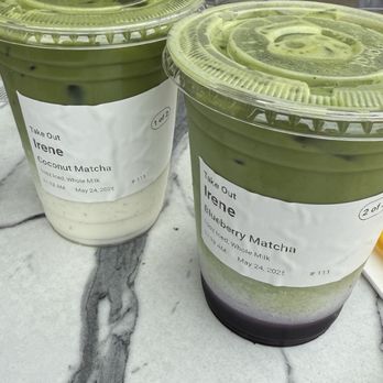 Sunbliss Cafe - Coconut Matcha, Blueberry Matcha - Coffee & Tea Near Me - Anaheim, California