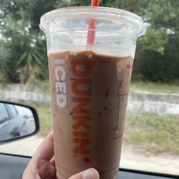 Chocolate Hazelnut Toffee Iced Latte