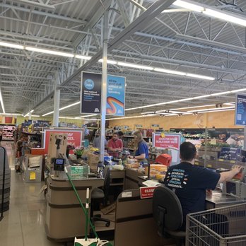 ALDI - 9/18/22: checkout area. They put groceries in your cart. Bring your own bags. - Grocery Near Me - Roanoke, Texas