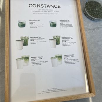 Constance Tea & Matcha - Menu - Coffee & Tea Near Me - San Francisco, California Constance Tea & Matcha - Menu - Coffee & Tea Near Me - San Francisco, California