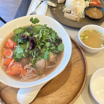 Rin-Tei - Tomato pho, and the chicken dish. - Asian Fusion Near Me - San Mateo, California Rin-Tei - Tomato pho, and the chicken dish. - Asian Fusion Near Me - San Mateo, California