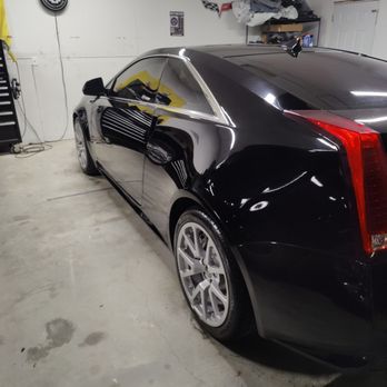 Milord Mobile Detailing - Cadillac CTSV Paint Corrected & Ceramic coated - rear side view - Auto Detailing Near Me Milord Mobile Detailing - Cadillac CTSV Paint Corrected & Ceramic coated - rear side view - Auto Detailing Near Me