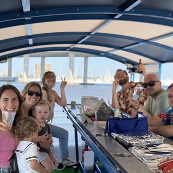 Harbor Bar Pedal Tours - our family on board of Harbor Bar - Boat Tours Near Me - Charleston, South Carolina